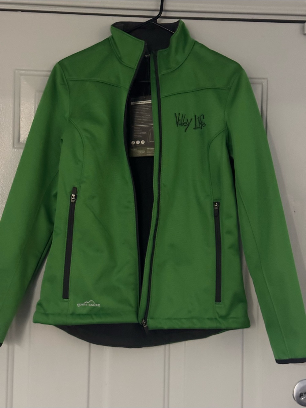 Eddie Bauer Bright Green Softshell Utility Jacket